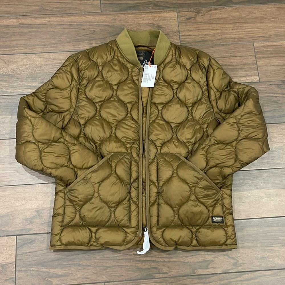 Rare Super Dry Bomber Puffer Jacket, Mens - XL